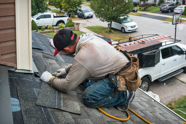 Professional Gutter Repair And Installation technician working in Morton, IL